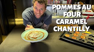 RECETTE DE NORBERT  POMMES AU FOUR SAUCE CARAMEL CHANTILLY [upl. by Redford638]