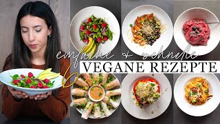 6 easy schnelle amp gesunde VEGANE REZEPTE  Perfekt für jeden Tag [upl. by Grogan856]