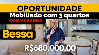 Oportunidade Única Apartamento TODO MOBILIADO com 3 Dormitórios no Bessa em João Pessoa Paraíba [upl. by Leind427]