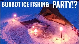 Ice Fishing Burbot  Camping on Ice [upl. by Kirad]