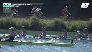 Championnat de France S23 Bateaux longs Libourne 2019  Finale du quatre de couple hommes S23H4x [upl. by Joash819]