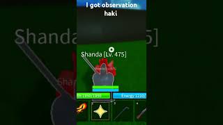 I got observation haki in roblox blox fruits [upl. by Hayes]