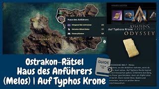 OstrakonRätsel Haus des Anführers Melos  Auf Typhons Krone  AC Odyssey Guide [upl. by Nirek376]