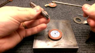 Saxophone Repair Topic Installing Riveted Resonators in Pads [upl. by Cobby]