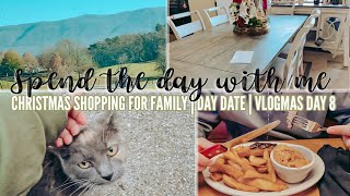 SPEND THE DAY WITH ME  chatty vlog  Christmas shopping for family  DAY DATE  VLOGMAS DAY 8🎄 [upl. by Rolat374]