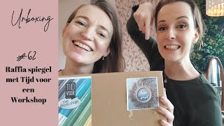 62 Spiegel met raffia  DIY BOX Juni 2024  Unboxing [upl. by Esinet199]