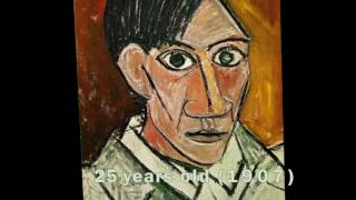 Pablo Picasso’s Self Portrait Evolution From Age 15 To Age 90 [upl. by Iolanthe259]