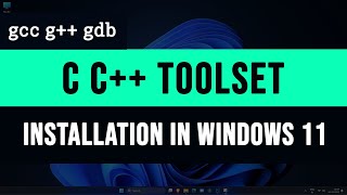 How to Download and Install C C Compiler Toolset  mingw gcc g gdb debugger  in Windows [upl. by Otsuaf]