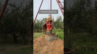 Process Of Using A Good Tool To Drill A Deep Well In An Orchard [upl. by Cato]