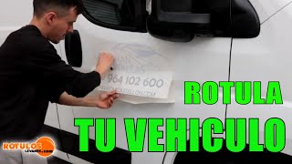 COMO ROTULAR UNA FURGONETA rotular un vehiculo ✅ [upl. by Lewendal]