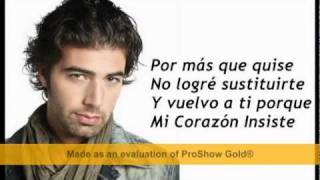 Jencarlos Canela  Mi corazon insiste letras [upl. by Meriel]