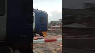 158755 passing Filey LC northern station 158 158755 filey lc levelcrossing [upl. by Ogawa153]