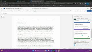 Turnitin Draft Coach in Microsoft Word Online [upl. by Iaht]