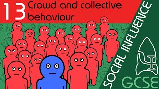 Crowd and collective behaviour  Social Influence GCSE Psychology AQA [upl. by Attenoj987]