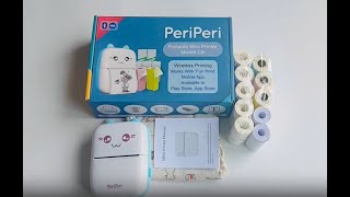 PeriPeri C6 Mini Printer Gift Box Bluetooth Inkless Pocket Printer [upl. by Rehc]