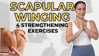 4 Strengthening Exercises for Scapular Winging [upl. by Dnalon]