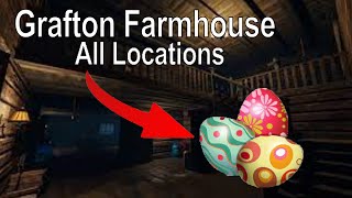 Grafton Farmhouse All Easter Egg Locations Walkthrough PhasmoPhobia Easter Event 2023 [upl. by Trebmer]