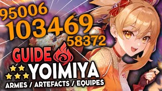 Mon perso PRÉFÉRÉ  Guide Yoimiya 2022 Artéfacts Teams amp Armes   Genshin Impact [upl. by Guinna]