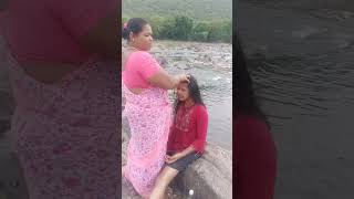 womens oil massage from hogenakkal Nature falls [upl. by Syhr]