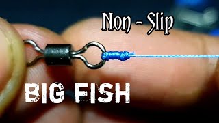 How To tie Braid To Swivel  Swivel knot fishing  Best fishing knot [upl. by Llebiram]