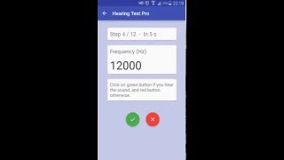 Hearing Test for Android Demo Video [upl. by Hawley]