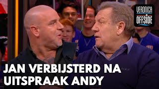 Jan weet niet wat hij hoort na uitspraak Andy Wat is dat voor iets  VERONICA OFFSIDE [upl. by Ttegdirb]