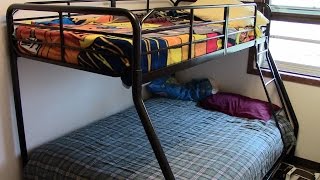 Twin over full bunk bed set up  April 2016 [upl. by Anuahsal]