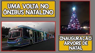 Ônibus  Uma viagem no ônibus natalino Inauguração da árvore de natal do Ibirapuera [upl. by Egide243]