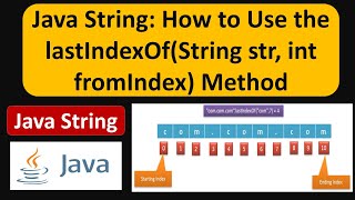 Java String How to Use the lastIndexOfString str int fromIndex Method  Java Tutorial [upl. by Aretha]