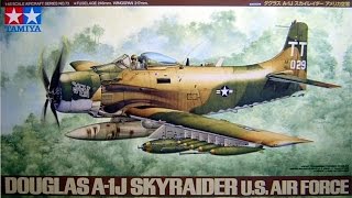 Tamiya 148 Douglas A1J Skyraider quotInBoxReviewquot 8614 [upl. by Althee]