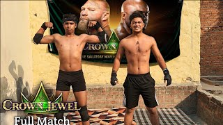 WWE Crown Jewel 2023  Brock Lesnar vs Bobby Lashley Full Match  Backyard Wrestling [upl. by Ahtaela411]