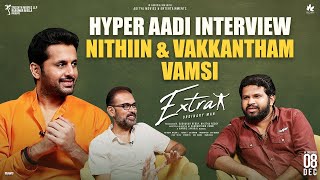 Hyper Aadi Funny Interview with Nithiin amp Vakkantham Vamsi  Sreeleela  Mythrimediatv [upl. by Leaffar889]