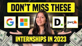 Best Internship Opportunities of 2023  Top 7 Internships for College Students [upl. by Saoj]