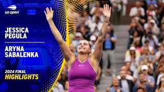 Jessica Pegula vs Aryna Sabalenka Highlights  2024 US Open Final [upl. by Darleen]