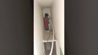 Indore to outdoor connection piping ac installation airconditionrepair outdoors pcb install r [upl. by Anirbes662]