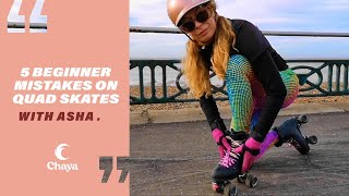 5 mistakes by Beginners when learning to roller skate on quads Tutorial [upl. by Aivatnwahs]