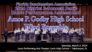 2024 FBA District 3 Concert Band MPA Amos P Godby High School Wind Ensemble [upl. by Odlanyar563]