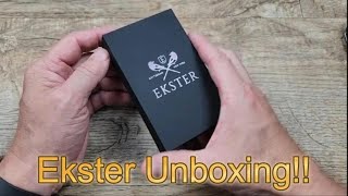 Ekster Wallet Unboxing [upl. by Riti]