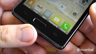 LG Optimus L7  unboxing and design walkthrough [upl. by Elish]