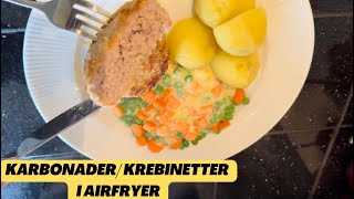 Karbonader krebinetter i Airfryer [upl. by Basilio84]