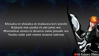 BLEACH  RANBU NO MELODY OP 13  LETRA FACIL  FACIL PRONUNCIACION [upl. by Ddart]