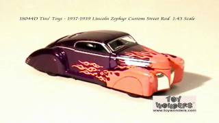 18044DTinsToys19371939LincolnZephyrCustomStreetRod143DiecastWholesalempg [upl. by Kara-Lynn5]