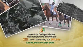 🟥 Célébration du 64e anniversaire de lindépendance de la Côte dIvoire à GrandBassam RTIinfo [upl. by Iarahs]