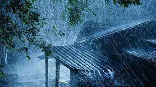 Best Rain Sounds for Sleeping  Sleep Instantly with Heavy Rain amp Thunder Sounds Meditation amp Study [upl. by Lokim]