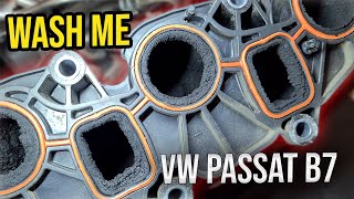 Intake Manifold Cleaning VW Passat B7 20TDI [upl. by Win]