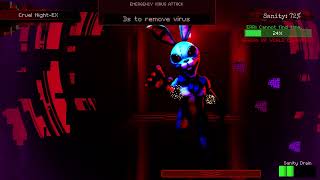 FNAF AFTEREFFECT DX  Cruel NightEX  The MOST PAINFUL CHALLENGE [upl. by Oigile]