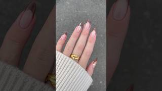 I’m OBSESSED with these nails  DIY Gel Nail Tutorial  nails nailart tutorial [upl. by Cyprian]