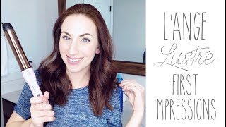 LANGE Lustré Hair Curling Wand in Blush  Review amp How To [upl. by Tevlev]