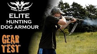 GEAR TEST  Elite Hunting Dog Armour  12g Shotgun proof [upl. by Erika251]