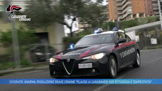 SOVERATO UNARMA RISOLUZIONE GRAVE CRIMINE PLAUSO AI CARABINIERI PER EFFICIENZA E TEMPESTIVITÀ [upl. by Ennoved814]